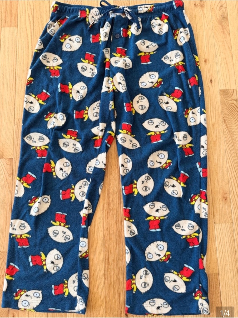Family Guy Stewie Griffin Fleece Pajama Pants Men’s XL Blue